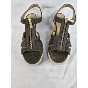 Michael Kors Damita Caged Espadrille‎ Wedge Sandal  MK  Size 9. EUC